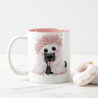 Cute Ghost Kitten Mug - Purrfect Halloween