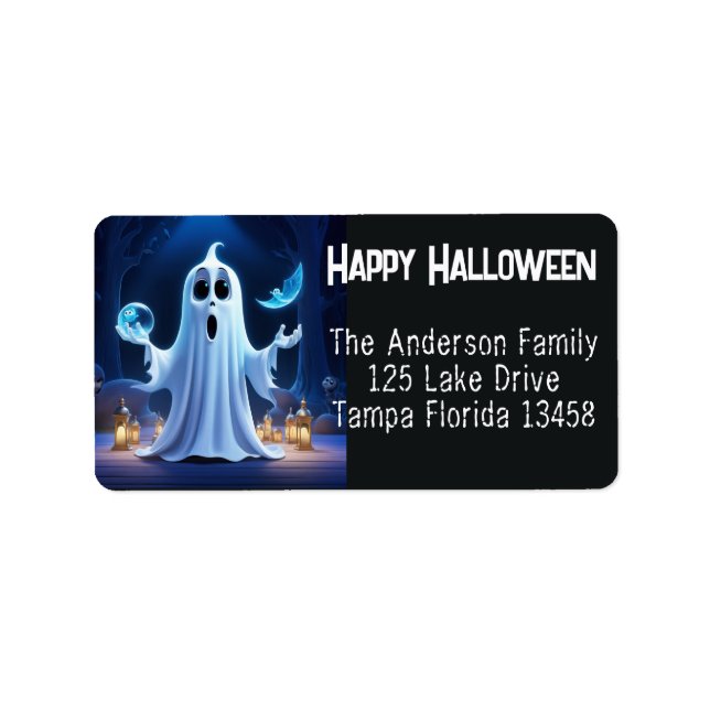 Cute Ghost  Label (Front)