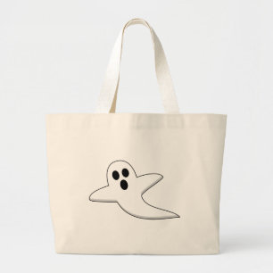 Cute Ghost Large Tote Bag