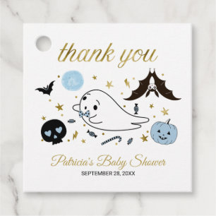 Cute Ghost Little Boo Halloween Baby Shower Favour Favour Tags