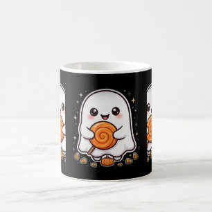 Cute Ghost Lollipop Candy Halloween Coffee Mug