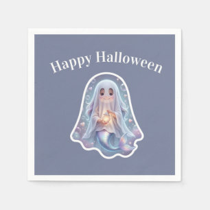 Cute Ghost Mermaid Napkin