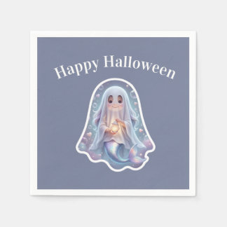 Cute Ghost Mermaid Napkin