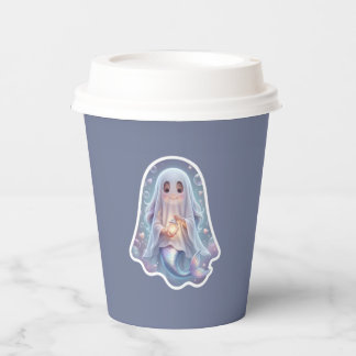 Cute Ghost Mermaid Paper Cups