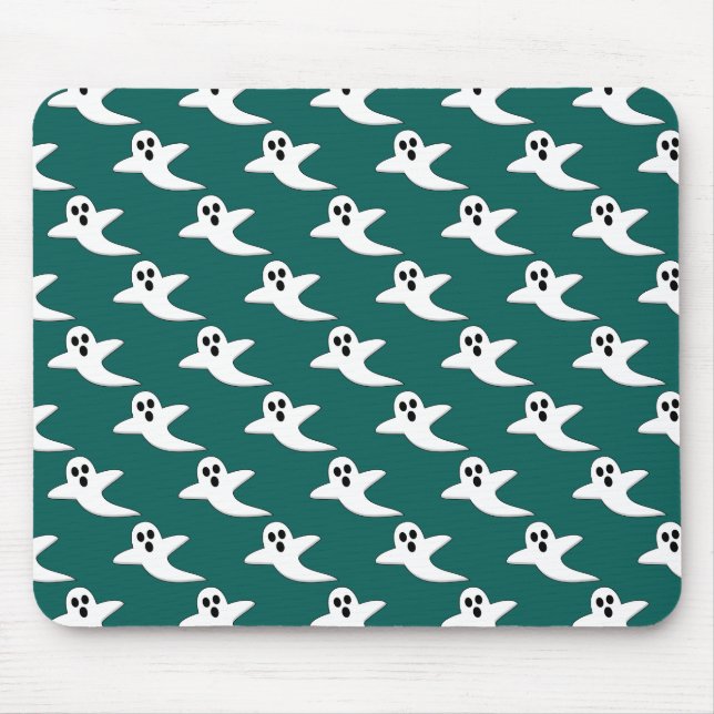 Cute Ghost Mouse Mat (Front)