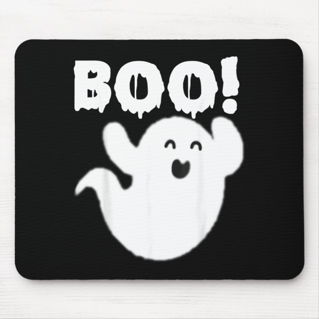 Cute Ghost Mouse Mat (Front)