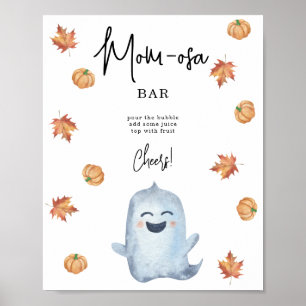 Cute ghost - mum-osa bar poster