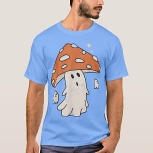 Cute Ghost Mushroom Boo Shroom Spooky Season Tee H