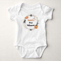 Cute Ghost My First Halloween Baby Bodysuit