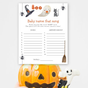 Cute ghost - Name that song baby shower game