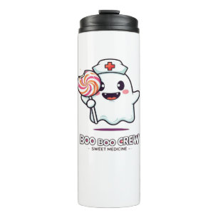 Cute Ghost Nurse Boo Boo Crew Halloween Classic T- Thermal Tumbler