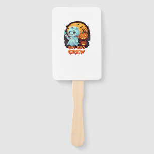Cute Ghost Nurse - Boo Boo Crew Halloween Fun Clas Hand Fan