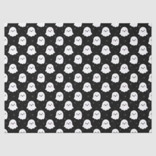 Cute Ghost Pattern – Halloween Seamless Design Tissue Paper