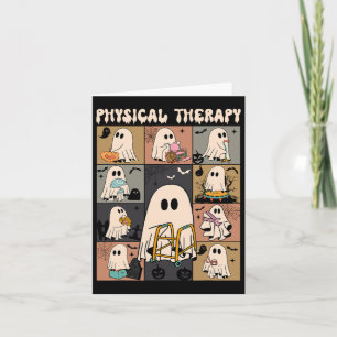 Cute Ghost Physical Therapy Pt Physical Therapist  Card