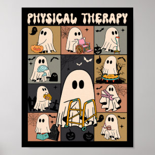 Cute Ghost Physical Therapy Pt Physical Therapist  Poster