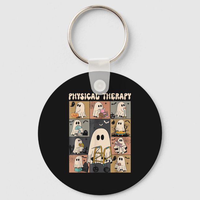 Cute Ghost Physical Therapy Pt Physical Therast Ha Key Ring (Front)