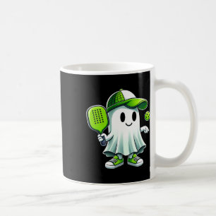 Cute Ghost Playing Picklebyll - Funny Picklebyll P Coffee Mug