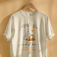 Cute Ghost Pumpkin Boo Halloween Baby Shower 