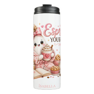 Cute Ghost Pumpkin Halloween Tumbler
