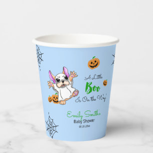 Cute ghost pumpkins Halloween Baby Shower Paper Cups