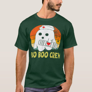 Cute Ghost RN Nurse Halloween Costume Boo Boo Crew T-Shirt