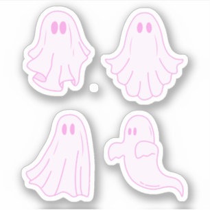 Cute Ghost Sticker Pack, Ghoul, Halloween Stickers