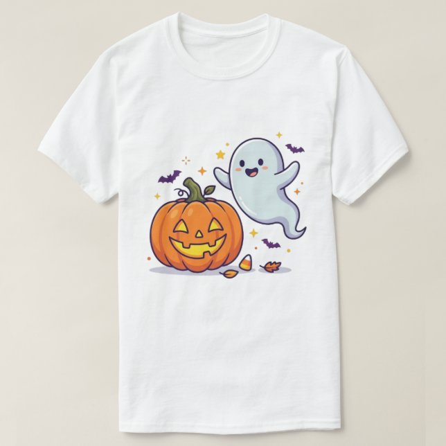 Cute Ghost T-Shirt (Design Front)