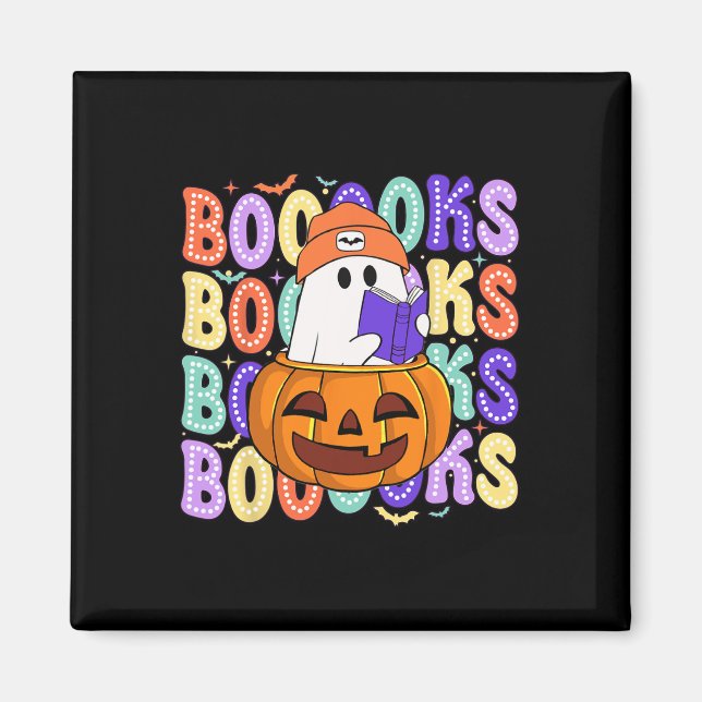 Cute Ghost Teacher Halloween Librarian Read More B Magnet (Front)