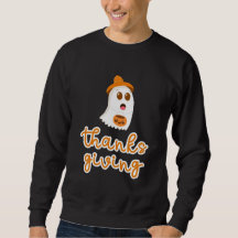 Cute Ghost Thanksgiving Typography Holiday Design