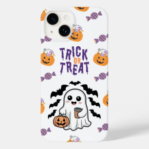 Cute Ghost Trick or Treat Halloween iPhone Case