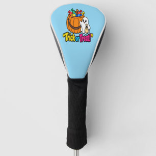 Cute Ghost Trick or Treat Halloween Pattern Phone  Golf Head Cover