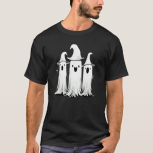 Cute Ghost Trio Delight, Stirring Up Fall Magic Fu T-Shirt