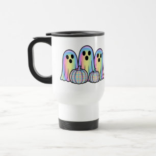 Cute Ghost Trio Halloween Coffee Mug – Adorable 