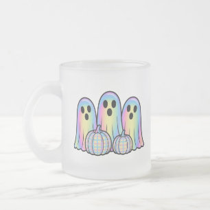 Cute Ghost Trio Halloween Coffee Mug – Adorable 