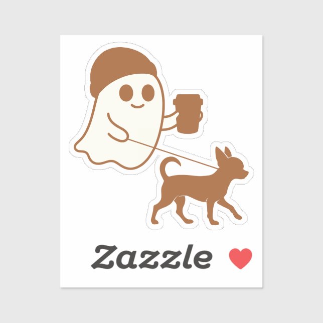 Cute Ghost Walking Chihuahua (Sheet)