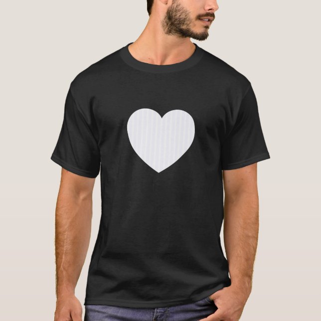 Cute Ghost White Stripes Vertical Lines Pattern Mi T-Shirt (Front)