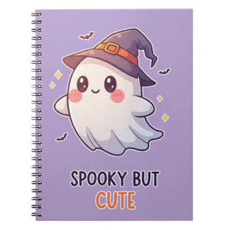 Cute Ghost Witch Halloween Spooky Cute Notebook