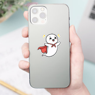 Cute Ghost with Red Cape