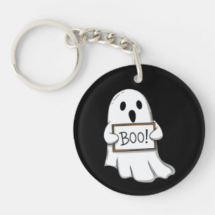 Cute Ghostly BOO Fun Key Ring