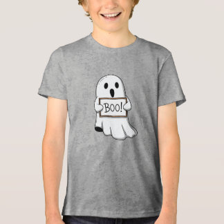 Cute Ghostly BOO Fun Tri-Blend Shirt