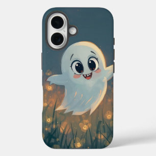 Cute Ghostly Glow iPhone 16 Tough Case