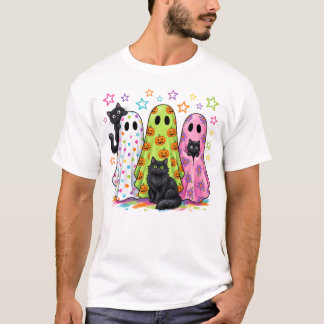 Cute Ghosts and Black Cats T-Shirt