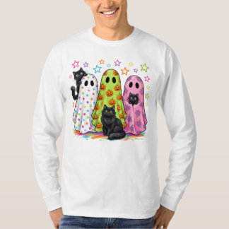 Cute Ghosts and Black Cats T-Shirt