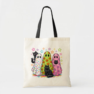 Cute Ghosts and Black Cats Tote Bag