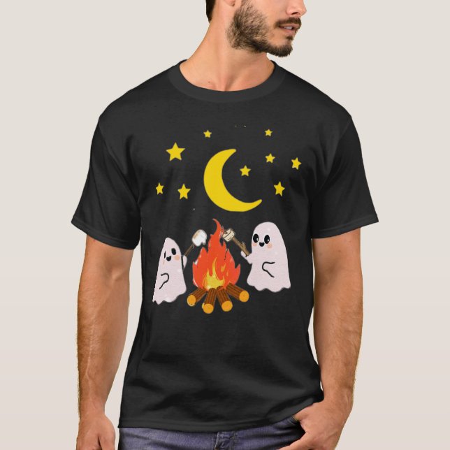 Cute ghosts friends for Halloween  T-Shirt (Front)