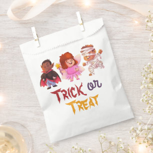 Cute Ghosts Halloween Birthday Trick or Treat Favo Favour Bags
