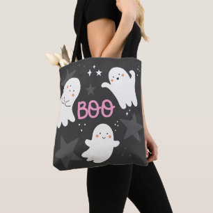Cute Ghosts Halloween BOO Tote Bag