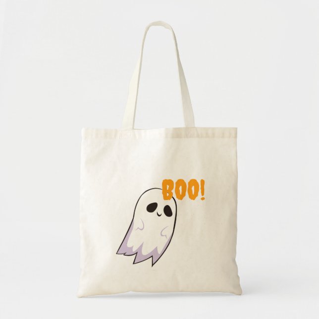 Cute Ghosts Halloween Tote Bag (Front)