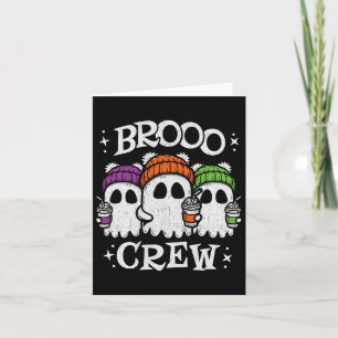 Cute Ghosts Ice Coffee - Halloween Ghost Coffee - Card