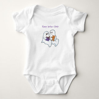 Cute ghosts reading together at Halloween Baby Bodysuit